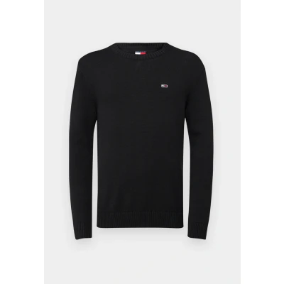 Abbildung von Tommy Jeans Herren TJM Slim Essntls C Neck Sweater Dm0dm18370, Black (Black), XS