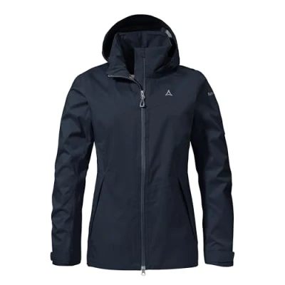 Abbildung von Schöffel Aiplspitz Regenjacke / wasserabweisende Jacke, Damen, Größe: 40, Blau