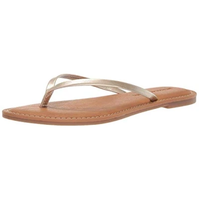 Abbildung von Amazon Essentials Damen Zehensandale, Gold, 41 EU