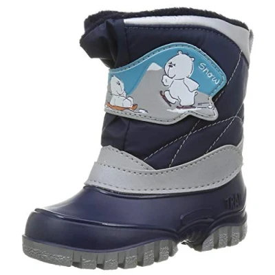 Abbildung von Spirale Jungen Unisex Kinder Trolly Schneestiefel, Blau, 24 EU
