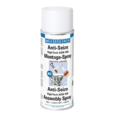 Abbildung von WEICON Anti Seize High Tech Montagespray 400 ml Schutz gegen Korrosion metallfrei