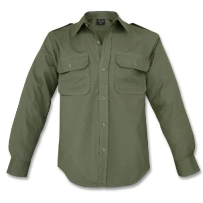 Abbildung von Mil Tec Unisex Ripstop Hemd, Oliv, M EU