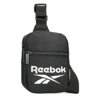Abbildung von Reebok Ashland Crossbody Umhängetasche, Schwarz, 13 x 18 4 cm, Polyester von Joumma Bags, Talla única, Umhängetasche