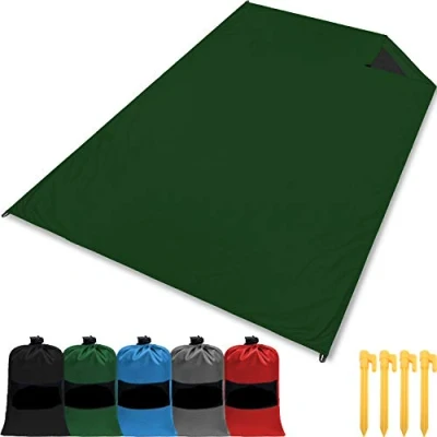 Abbildung von gipfelsport Picknickdecke Outdoor Picknick Decke I Stranddecke, wasserdicht, waschbar, sandfrei 150x110cm groß grün