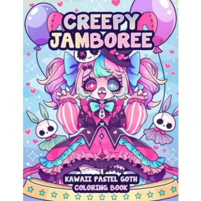 Abbildung von Creepy Jamboree Kawaii Pastel Goth Coloring Book: Cute and Horror Gothic Pages for Adults (Pastel Series)