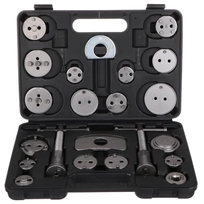 Abbildung von SIXTOL Mechanic Brake Set Black 22 Bremskolben Rücksteller teilig Rückdrehen und Komprimieren Scheibenbremsen Werkzeug Adapter für zahlreiche Fahrzeuge Werkzeugkoffer