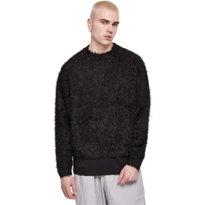 Abbildung von Urban Classics Strickpullover, Herren, Größe: 5XL, Black