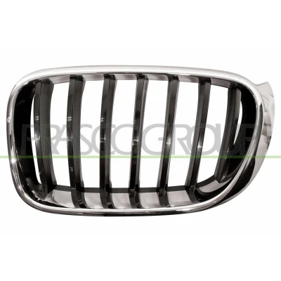 Abbildung von BLIC 6502 07 00939933P Kühlergrill vorne links chrom, schwarz BMW: X3