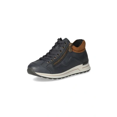 Abbildung von Rieker Sneaker, mit weichem Schaftrand, Freizeitschuh, Halbschuh, Schnürschuh