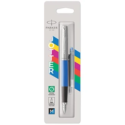 Abbildung von Parker Jotter Originals Füller Klassisches Blau Füllfederhalter mit mittlerer Feder blaue Tinte