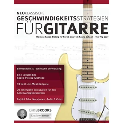 Abbildung von Neoklassische Geschwindigkeitsstrategien für Gitarre: Meistere Speed Picking Shred Gitarre &amp; Spiele Schnell The Yng Way! (Theorie und Technik lernen)