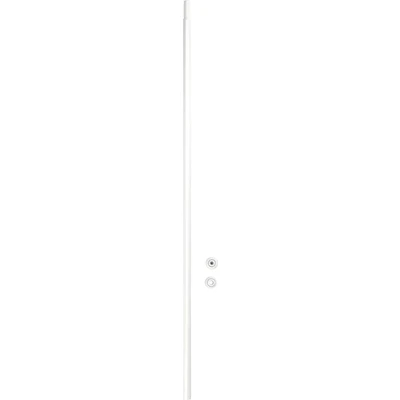 Abbildung von WENKO Teleskop Duschstange, ausziehbare Duschvorhangstange zum Klemmen ohne bohren und Rückstände, aus rostfreiem langlebigem Aluminium, Ø 2 x 110 185 cm, Weiß