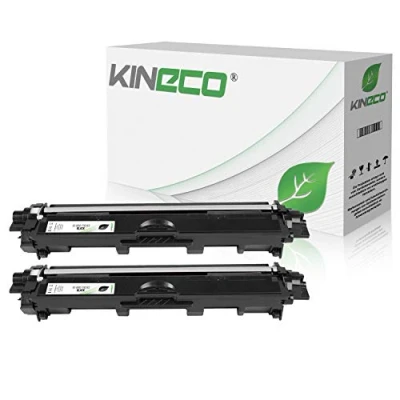 Abbildung von Kineco 2 Toner kompatibel für Brother TN 242 246 MFC 9142CDN, HL3142CW, DCP 9017CDWG1,DCP 9022CDW, HL 3152CDW, 9342CDW, 3172CDW, 9332CDW Schwarz je 2.500 Seiten