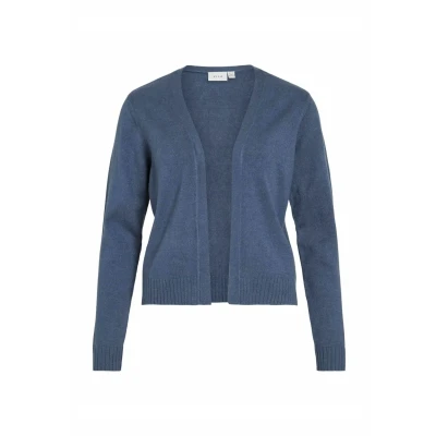 Abbildung von Vila Damen Viril Short L/S Knit Cardigan noos Strickjacke, Vintage Indigo,XL