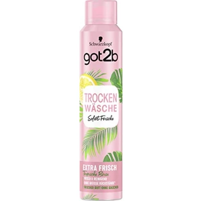 Abbildung von got2b Trockenshampoo TROCKEN WÄSCHE Extra Frisch (200 ml), Dry Shampoo mit Sofort Frische Effekt, ohne Rückstände tropische Brise Duft