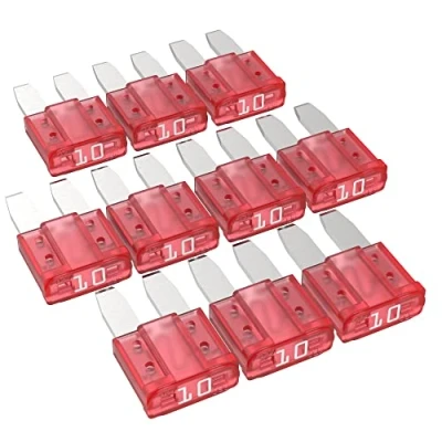 Abbildung von AUPROTEC Micro 2 Kfz Sicherungen Flachstecksicherungen MikrOTO II 5A 30A Auswahl: 10A Ampere rot, 5 Stück
