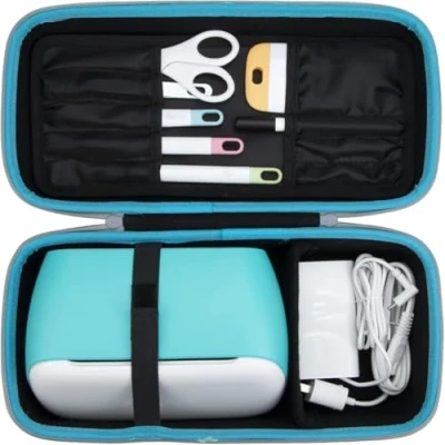 Abbildung von Hart Tasche Hülle für Cricut 2007992 Joy maschine und Zubehör von Aenllosi(Blue,nur Tasche)