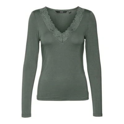 Abbildung von VMROSA LS V Neck Lace Top GA JRS Noos, Laurel Wreath, XS