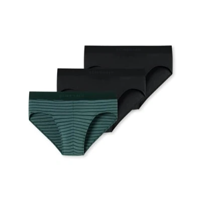 Abbildung von Schiesser 3 PACK RIO Slip Schwarz grün, Herren, Größe: Medium, grün