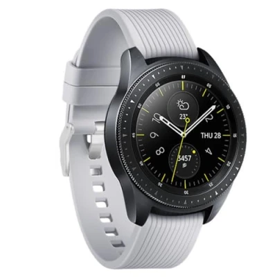 Abbildung von Armband Kompatibel mit Samsung Galaxy Watch 3 41mm, 4 40mm 44mm/4 Classic 42mm 46mm, Active/active2 44mm, Weiche Silikon Ersatz Uhrenarmbänder, 20mm (Grau)
