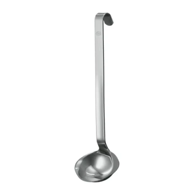 Abbildung von RÖSLE Haken Saucenlöffel, Hochwertige Saucenkelle mit Hakengriff, Edelstahl 18/10, Spülmaschinengeeignet, 25,5 cm
