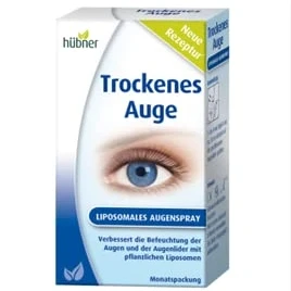 Abbildung von Hübner Trockenes Auge liposomales Augenspray Zur Verbesserung der Befeuchtung Augen und Augenlider Bei Trockenen Augen, gereizten Lidern, Jucken Brennen