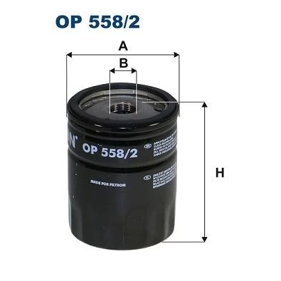 Abbildung von FILTRON OP 558/2 Ölfilter M 20 X 1.5 6H Anschraubfilter SUBARU: Impreza III Hatchback, Forester III, XV I
