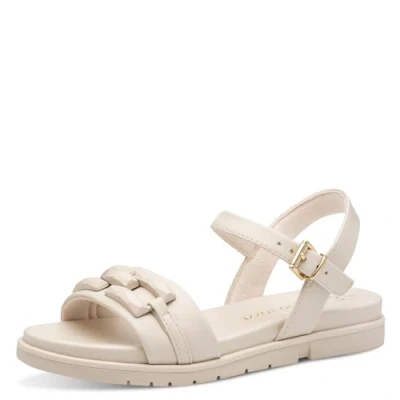 Abbildung von Marco Tozzi Riemensandalette, Damen, Größe: 38, Cream Schuhe