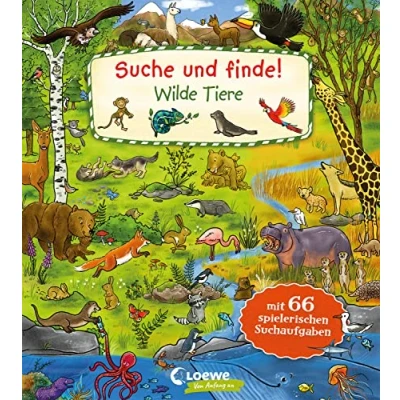 Abbildung von Suche und finde! Wilde Tiere: Lustiges Pappbilderbuch für Kinder ab 2 Jahren Wimmelbuch zum Suchen Entdecken