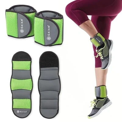Abbildung von Gaiam Unisex Erwachsene Knöchelgewichte, 2,3 kg Set (je 1,1 kg), 5 Pound