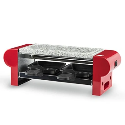 Abbildung von H.Koenig RP2 Raclette Gerät / 2 Personen mit Steingrill 350 W rot