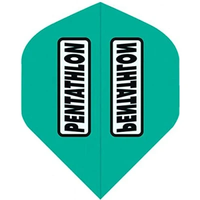 Abbildung von abcdarts Unisex Erwachsene Pentathlon Classic Dart Flights, Aqua, Klassische EU