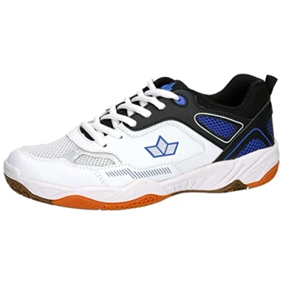 Abbildung von Lico Unisex Sprint Indoor Hallenturnschuh, Weiss schwarz blau, 38 EU
