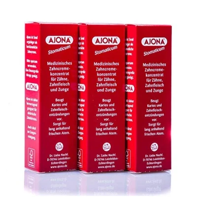 Abbildung von Ajona Medizinisches Zahncreme Konzentrat für Zähne, Zahnfleisch und Zunge, 3 x 25 ml