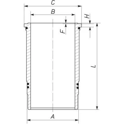Abbildung von Zylinderlaufbuchse MAHLE 037 LW 00106 001