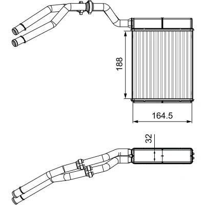 Abbildung von VALEO 811515 Wärmetauscher