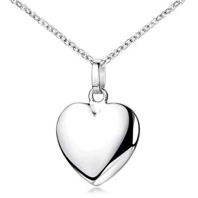 Abbildung von Materia Herzkette Silber 925 Kette Damen klein rhodiniert KA 272 Silber_K97 45