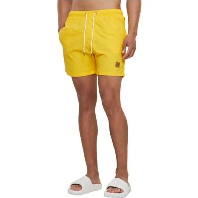 Abbildung von Urban Classics Block Badeshorts, Herren, Größe: Medium, Chrome yellow