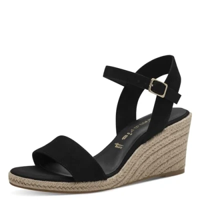 Abbildung von Tamaris Damen 1 28300 42 Sling Sandale, Schwarz, 40 EU
