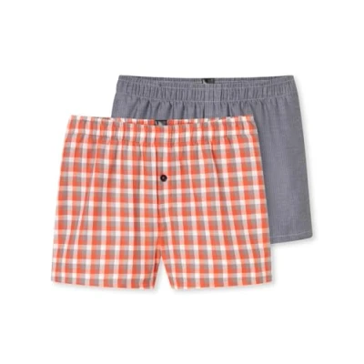 Abbildung von Schiesser 2PACK Boxershorts für Kinder, Größe: 176, Rot grau