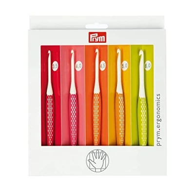 Abbildung von Prym 218440 Wollhäkelnadel Set prym.ergonomics, Kunststoff, multicolor, alabasterweiß, 3,5 mm 6