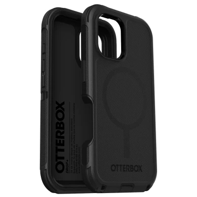 Abbildung von Apple iPhone 16 Hülle MagSafe Kunststoff OtterBox Hard Case/Backcover Handyhülle Schwarz