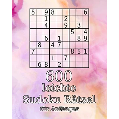 Abbildung von 600 leichte Sudoku Rätsel für Anfänger: klassisches Buch mit Lösungen Perfekt als Geschenk Erwachsene, Großeltern oder Senioren
