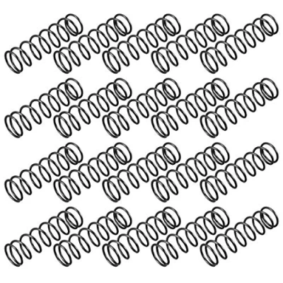 Abbildung von sourcing map 10Stk. Druckfeder Druckfedern Spiralfeder Stahlfeder Mikrofeder 1,2mm Drahtdmr. 13mm Außendmr. 45mm freie Länge schwarz