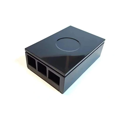 Abbildung von Gehäuse für Raspberry Pi 4 Model B und Rock C+, Farbe: schwarz