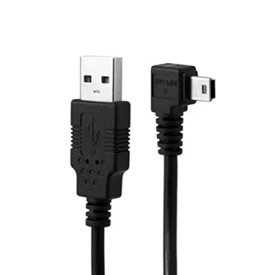 Abbildung von chenyang Mini USB Kabel, 2.0 Stecker auf 5 poliger 90 Grad rechtwinklig Lade/Datenübertragungs Verlängerungskabel 50CM für Dashcam/GPS/Mikrofon