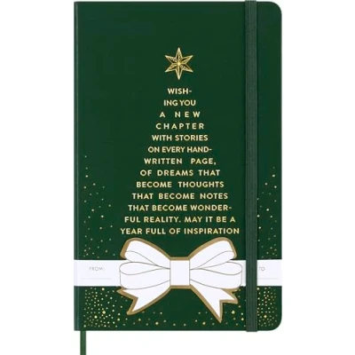 Abbildung von Moleskine Holiday Notizbuch, L/A5, Liniert, fester Einband, Myrtengrün