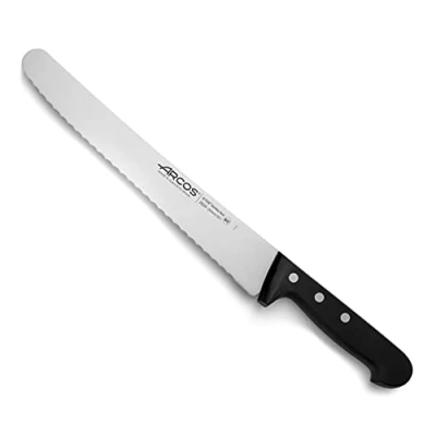 Abbildung von Arcos Serie Universal Gebäckmesser Kuchenmesser Klinge Nitrum Edelstahl 250 mm HandGriff Polyoxymethylen (POM) Farbe Schwarz