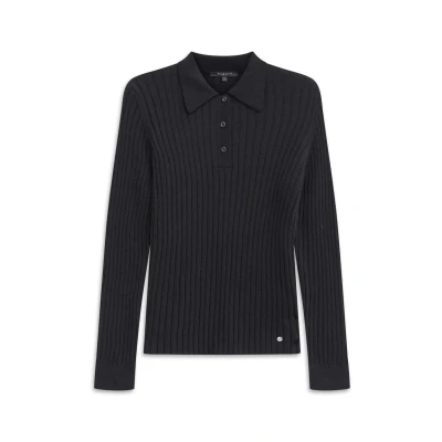 Abbildung von bugatti Langarm Strickpullover, Damen, Größe: Small, Schwarz