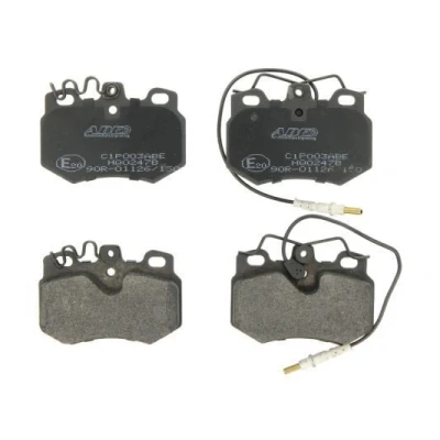 Abbildung von ABE C1P003ABE Bremsbelagsatz Vorderachse inkl. Verschleißwarnkontakt PEUGEOT: 205 II Hatchback, 306 Hatchback